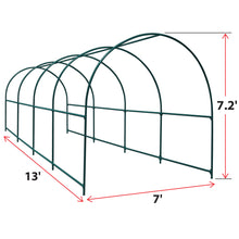 Load image into Gallery viewer, 13'x7'x7.2' Garden Support Frame Climbing Plant Arch Arbor for Flowers/Fruits/Vegetables