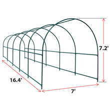 Load image into Gallery viewer, 16.4'x7'x7.2' Garden Support Frame Climbing Plant Arch Arbor for Flowers/Fruits/Vegetables