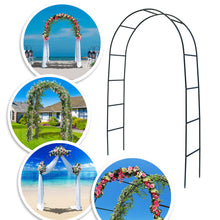 Load image into Gallery viewer, Iron Steel Arch Gate Garden for Climbing Plants Wedding Party
