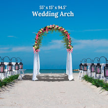 Load image into Gallery viewer, Iron Steel Arch Gate Garden for Climbing Plants Wedding Party