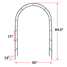 Load image into Gallery viewer, Iron Steel Arch Gate Garden for Climbing Plants Wedding Party