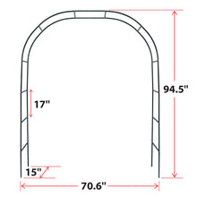 Load image into Gallery viewer, Iron Steel Arch Gate Garden for Climbing Plants Wedding Party