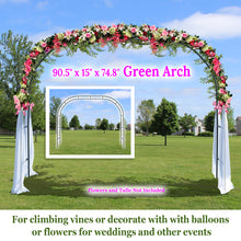 Load image into Gallery viewer, Iron Steel Arch Gate Garden for Climbing Plants Wedding Party