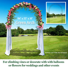 Load image into Gallery viewer, 7.9 ft Steel Arch Frame Trellis Arbor  Plant Climbing for Wedding