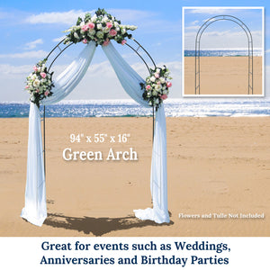 7.9 ft Steel Arch Frame Trellis Arbor  Plant Climbing for Wedding