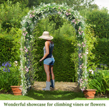 Load image into Gallery viewer, 7.9 ft Steel Arch Frame Trellis Arbor  Plant Climbing for Wedding