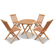 Load image into Gallery viewer, KINGTEAK Golden Teak Wood Outdoor Folding Bistro Dining set - 3 and 5 Piece Sets(Local Pick Up only)