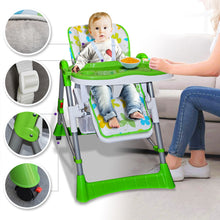 Load image into Gallery viewer, Folding Convertible Child Booster Highchair Baby Feeding Tray Seat