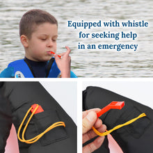 Load image into Gallery viewer, Swimming Boating Safety Buoyancy Aid Child Life Jacket with Whistle