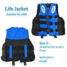 Load image into Gallery viewer, Swimming Boating Safety Buoyancy Aid Child Life Jacket with Whistle