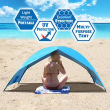 Load image into Gallery viewer, STRONG CAMEL Sun Shade Portable Beach Tent Shelter Outdoor Hiking Travel Camping Napping
