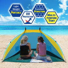 Load image into Gallery viewer, STRONG CAMEL 96x44x46"H Portable Outdoor Fishing Beach Camp Hiking Picnic Tent Shelter