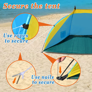 STRONG CAMEL 96x44x46"H Portable Outdoor Fishing Beach Camp Hiking Picnic Tent Shelter