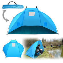 Load image into Gallery viewer, STRONG CAMEL Portable Fishing Camping Hiking Travelling Beach Canopy Shelter Tent Blue