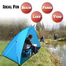Load image into Gallery viewer, STRONG CAMEL Portable Fishing Camping Hiking Travelling Beach Canopy Shelter Tent Blue