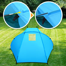 Load image into Gallery viewer, STRONG CAMEL Portable Fishing Camping Hiking Travelling Beach Canopy Shelter Tent Blue
