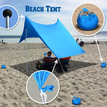 Load image into Gallery viewer, STRONG CAMEL 7'X7' Portable Beach Tent Sunshade Shelter Canopy UV Protect with Sand Anchor