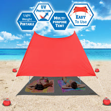 Load image into Gallery viewer, STRONG CAMEL 7'X7' Portable Beach Tent Sunshade Shelter Canopy UV Protect with Sand Anchor