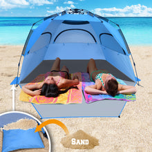 Load image into Gallery viewer, STRONG CAMEL Outdoor Easy Up Beach Tent Instant Canopy Automatic Camping UV Sun Shelter Relax
