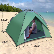 Load image into Gallery viewer, STRONG CAMEL 3-4 Person Family Hiking Camping Beach Tent with 2 Doors
