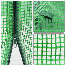 Load image into Gallery viewer, 10x5x7'H Large Walk-In Wall Half Greenhouse w 3 tiers 6 Shelves Green White Yard