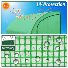 Load image into Gallery viewer, 10x5x7'H Large Walk-In Wall Half Greenhouse w 3 tiers 6 Shelves Green White Yard