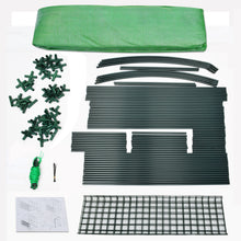 Load image into Gallery viewer, 10x5x7'H Large Walk-In Wall Half Greenhouse w 3 tiers 6 Shelves Green White Yard