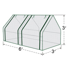 Load image into Gallery viewer, 3x6x3' Mini  Gardening Flower House Plants Greenhouse (PE)