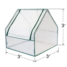 Load image into Gallery viewer, 3x3ft  PE Portable Mini Greenhouse Gardening Flower Plants Yard Hot House