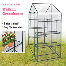 Load image into Gallery viewer, 8 Shelves 3 Tiers Portable mini Walk-in Greenhouse Flower Clear Planter HotHouse
