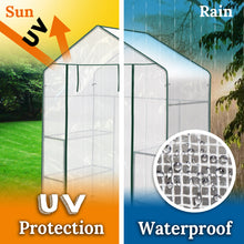 Load image into Gallery viewer, 8 Shelves 3 Tiers Portable mini Walk-in Greenhouse Flower Clear Planter Hot House (Polyethylene)