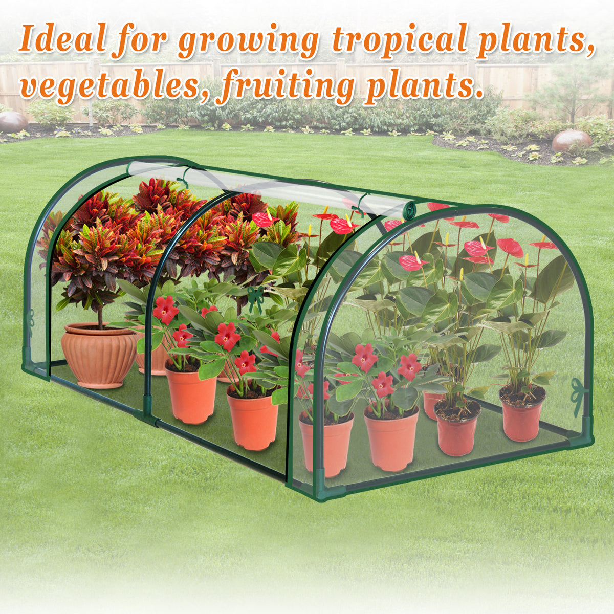 Mini Outdoor Plant Gardening Greenhouse Flower House (PVC, 51