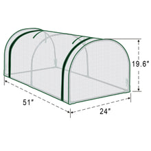 Load image into Gallery viewer, Mini Greenhouse Outdoor Plant Gardening Greenhouse Flower House (PE, 51" W x 24" D x 19.6" H)