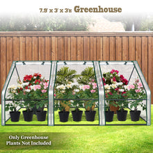 Load image into Gallery viewer, 3x8x3'H PE Portable Mini  Gardening Flower Plants Yard Greenhouse