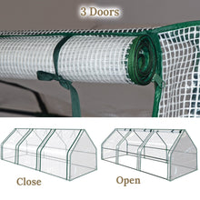 Load image into Gallery viewer, 3x8x3'H PE Portable Mini  Gardening Flower Plants Yard Greenhouse