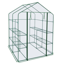 Load image into Gallery viewer, Mini UV Protected Plant Walk-in Greenhouse Outdoor Plant Shelves (56"X56"X76.7")