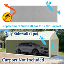 Load image into Gallery viewer, 10x20' Carport Mosquito Netting Replacement Sidewall for Canopy Tent