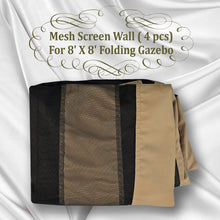 Load image into Gallery viewer, 8' 4Pcs Mesh Sidewall Canopy Tent Commercial Zippered Bug Barrier Walls