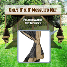 Load image into Gallery viewer, 8' 4Pcs Mesh Sidewall Canopy Tent Commercial Zippered Bug Barrier Walls
