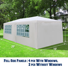 Load image into Gallery viewer, STRONG CAMEL 10x20/30 White Party Canopy Tent  BBQ Gazebo Pavilion  With Side Walls