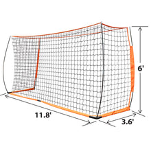 Load image into Gallery viewer, 12'x6' Portable Football Soccer Goal Training Sport Net with Carry Bag