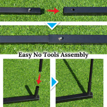 Load image into Gallery viewer, 6' x 6' Quick Setup Portable Lacrosse Practice Goal Bow Style Frame