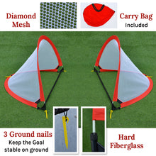 Load image into Gallery viewer, 4ft Portable Pop Up Soccer Goal Football Practice Training Sport Nets w CarryBag
