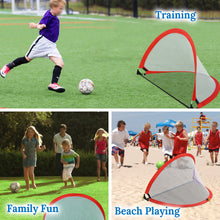 Load image into Gallery viewer, 4ft Portable Pop Up Soccer Goal Football Practice Training Sport Nets w CarryBag
