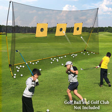 Load image into Gallery viewer, Portable 12'x6' Golf Hitting Net Practice Driving Indoor Outdoor Aids w Carrybag