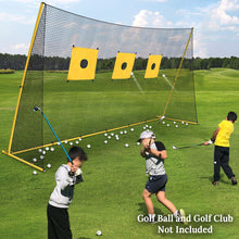 Load image into Gallery viewer, Portable 11.8x3x6.3' Golf Hitting Net Practice  Aids w targets & Carry bag