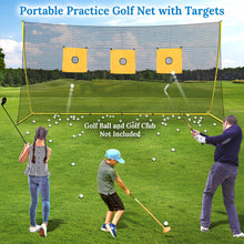 Load image into Gallery viewer, Portable 11.8x3x6.3' Golf Hitting Net Practice  Aids w targets & Carry bag