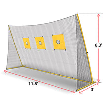 Load image into Gallery viewer, Portable 11.8x3x6.3' Golf Hitting Net Practice  Aids w targets & Carry bag