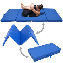 Load image into Gallery viewer, 4 Foldable Folding Panel Gym Gymnastics Exercise Yoga Mat Pad