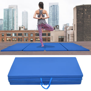 4 Foldable Folding Panel Gym Gymnastics Exercise Yoga Mat Pad